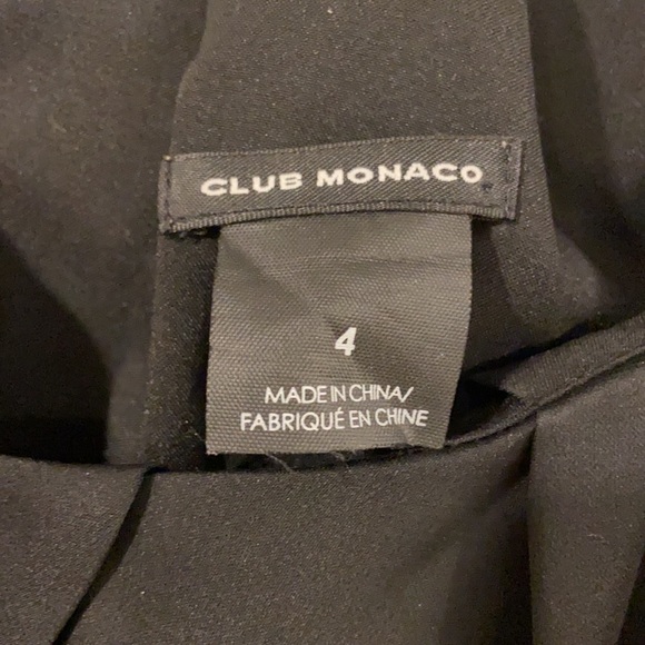 Club Monaco Black One Shoulder Top - Picture 4 of 4